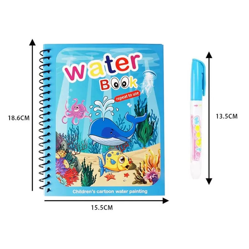 Reusable Magic Water Drawing Book for Kids
