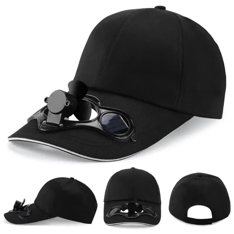 Solar-Powered Cooling Fan Hat