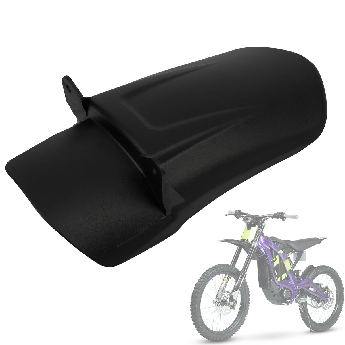 Carbon Fiber Style Rear Fender for Sur-Ron Light Bee S/X