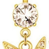 Gold Bunny Belly Button Piercing Ring