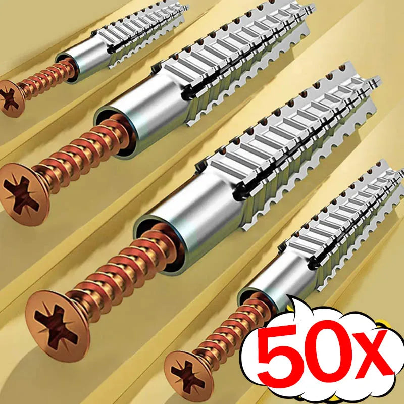 Heavy-Duty Serrated Expansion Screws with Anchor Tubes