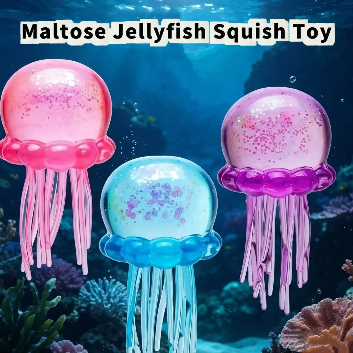 Glitzer Squishy Fidget Toy zum Stressabbau
