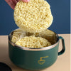 Tazón de Ramen de Acero Inoxidable 304 con Tapa