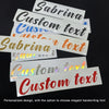 Custom Holographic Name Stickers – Handwritten Style, Waterproof & Durable