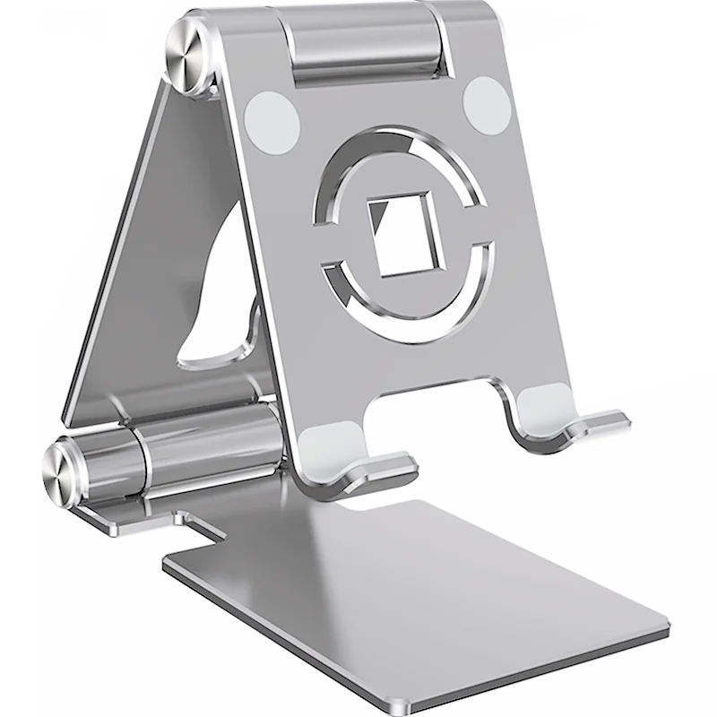 Foldable 360° Rotating Tablet and Phone Stand with Height Adjustment