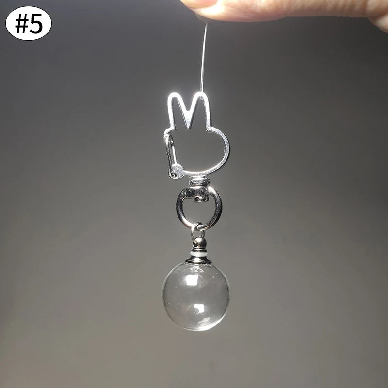 Pet Fur Memory Keychain with Cat-Shaped Capsule