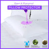 Waterproof Zippered Bolster Pillow Protector Cover - 38x100cm