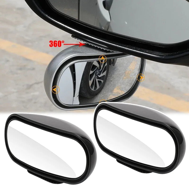360° Rotatable Wide-Angle Car Side Mirror for Blind Spot Elimination