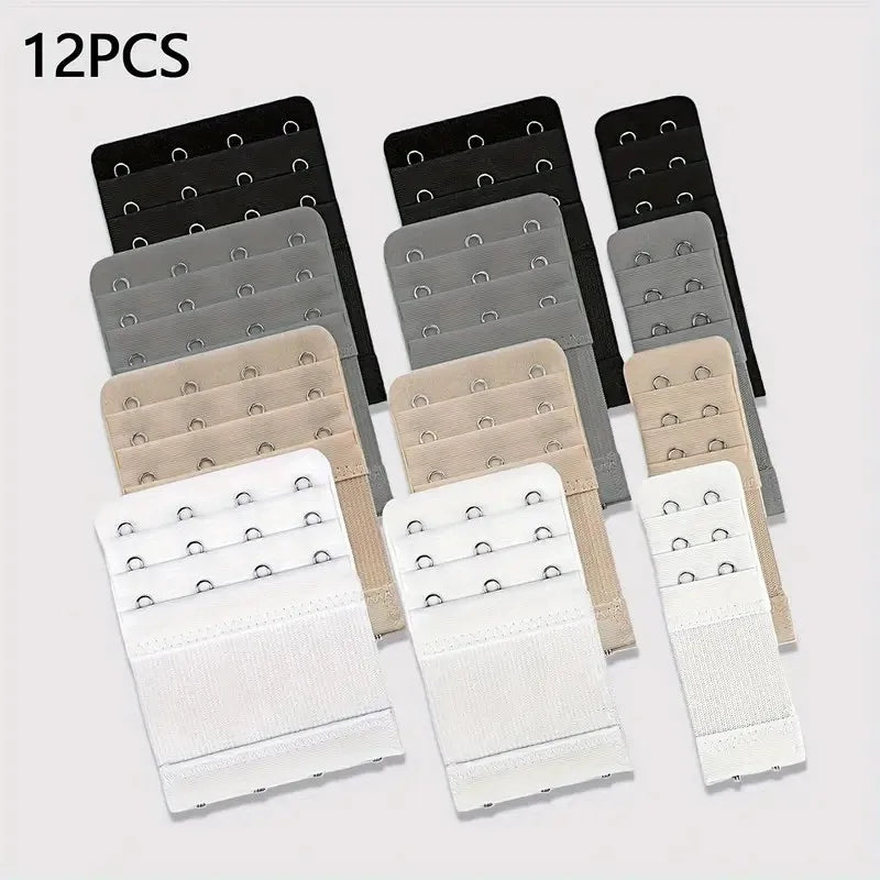 Adjustable Bra Extenders with Flexible 2, 3, or 4 Hook Options