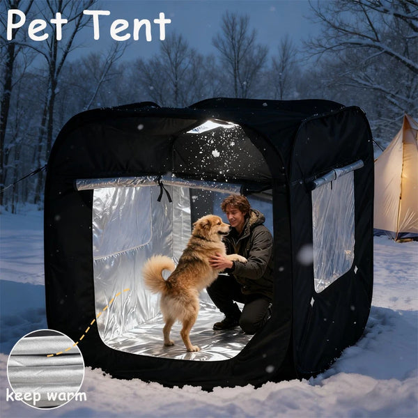 Extra Large Foldable Pet Tent with Thermal Lining