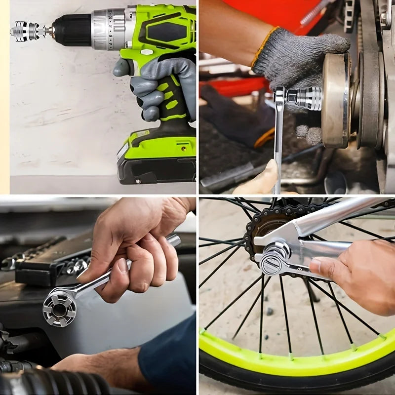 Adjustable Universal Socket Wrench (10–19mm)