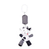 High-Contrast Baby Rattle Plush Toy for Stroller and Crib