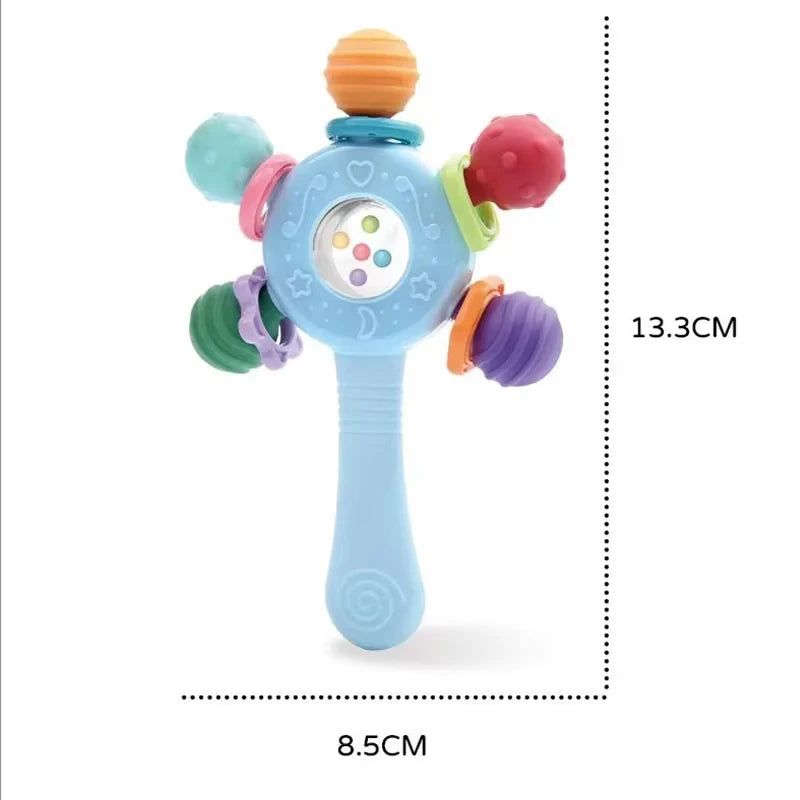 Montessori Sensory Baby Rattle and Teether Toy