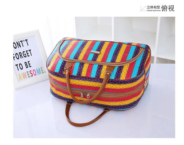 Floral Print Travel Duffle Bag for Women