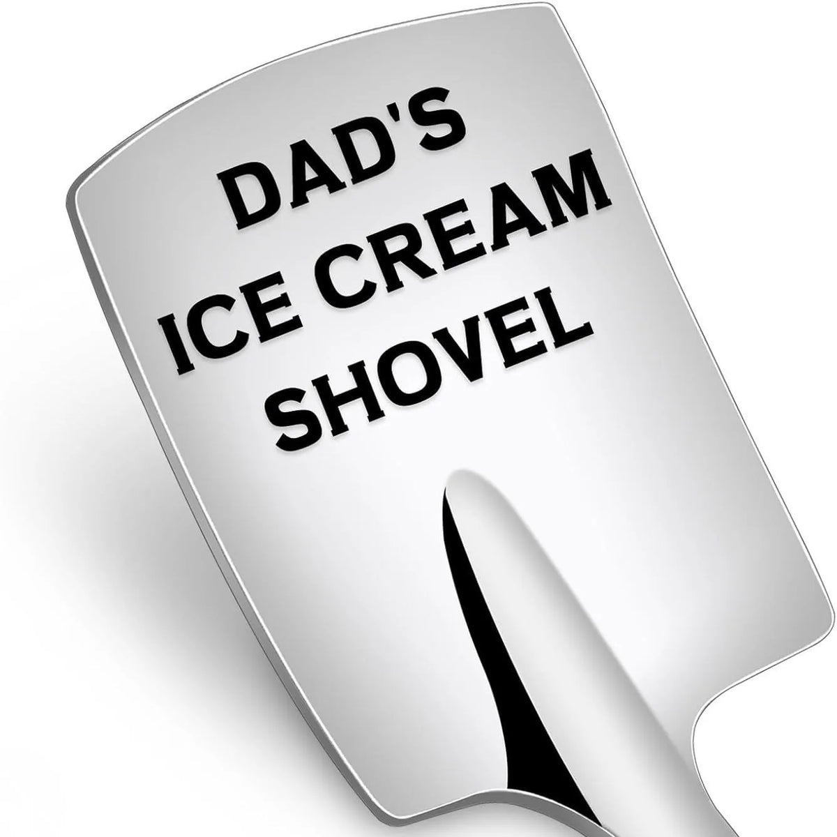 Cuillère à glace en acier inoxydable gravée - Cadeau