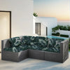 Waterproof Stretch Outdoor Sofa Cover with Tropical Leaf Print