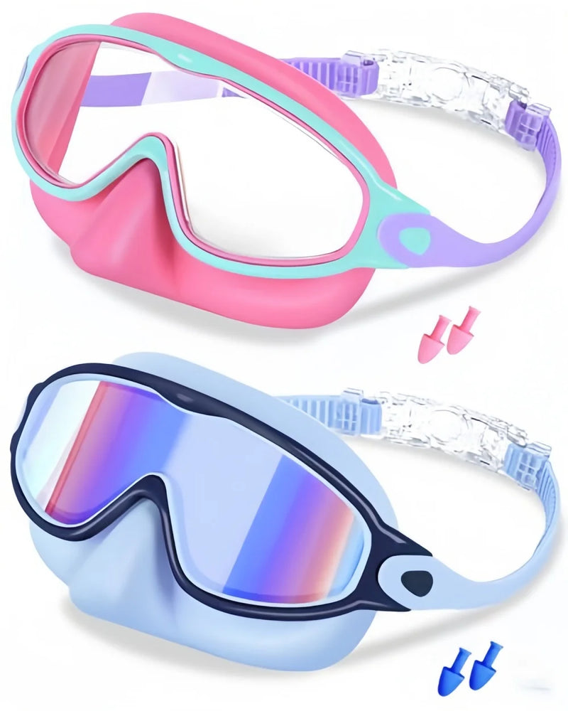 Kids' Anti-Fog Swim Goggles with Nose Cover