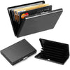 Skull Print Stainless Steel Credit Card Holder Wallet