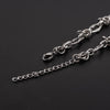 Pulsera de Cadena de Acero Titanio Unisex con Detalle de Nudo