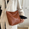 PU Leather Vintage Bucket Sling Bag