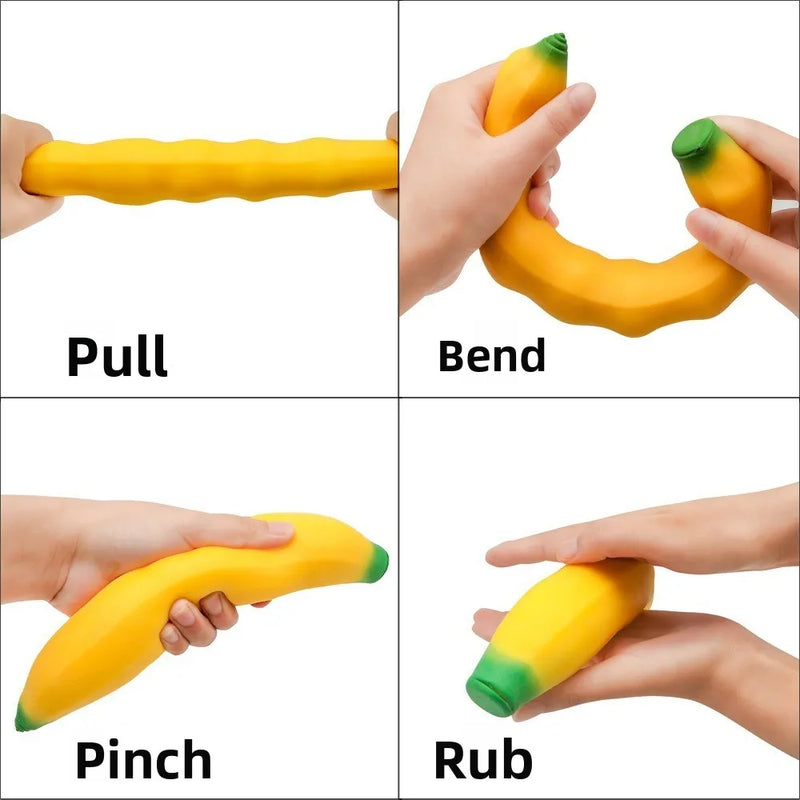 لعبة ضغط على شكل موز لتخفيف التوتر