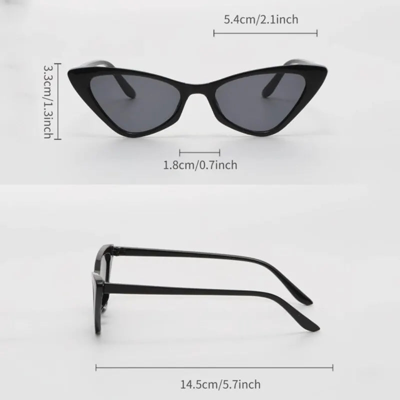 Retro Cat Eye Sunglasses - Set of 3