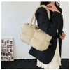 Quilted Puffer Tote Bag with Adjustable Strap