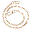 Gold-toned adjustable metal chain link shoulder strap for bags