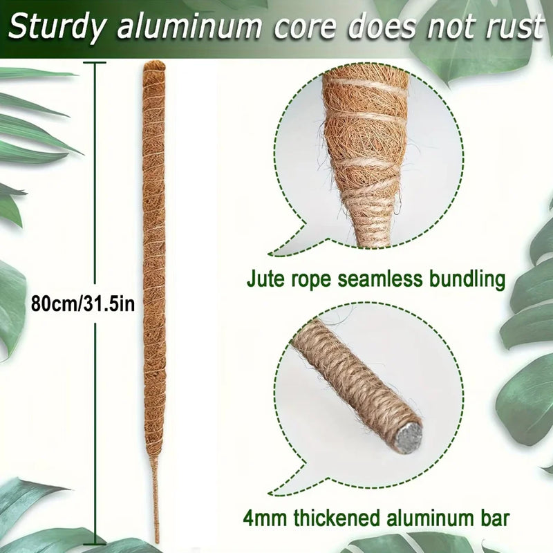 80cm Bendable Coco Coir Moss Pole for Climbing Plants