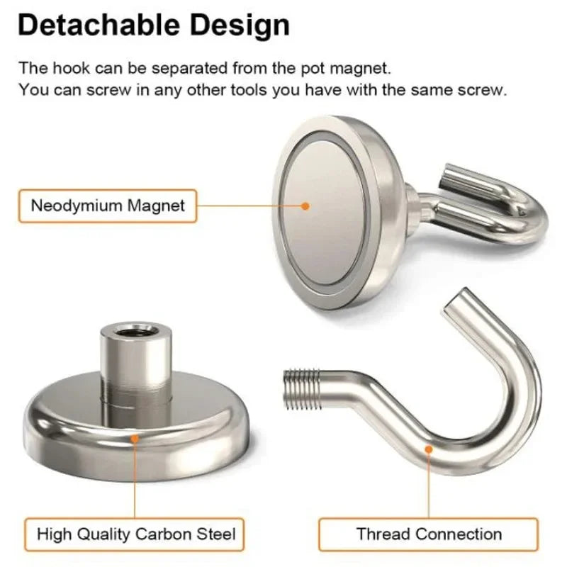 Magnetic Hooks for Metal Surfaces (5-Pack)