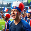 Bandeau Perruque en Fausse Fourrure avec Drapeau National