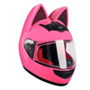 Cat Ear Full Face Motorcycle Helmet with Removable Ears