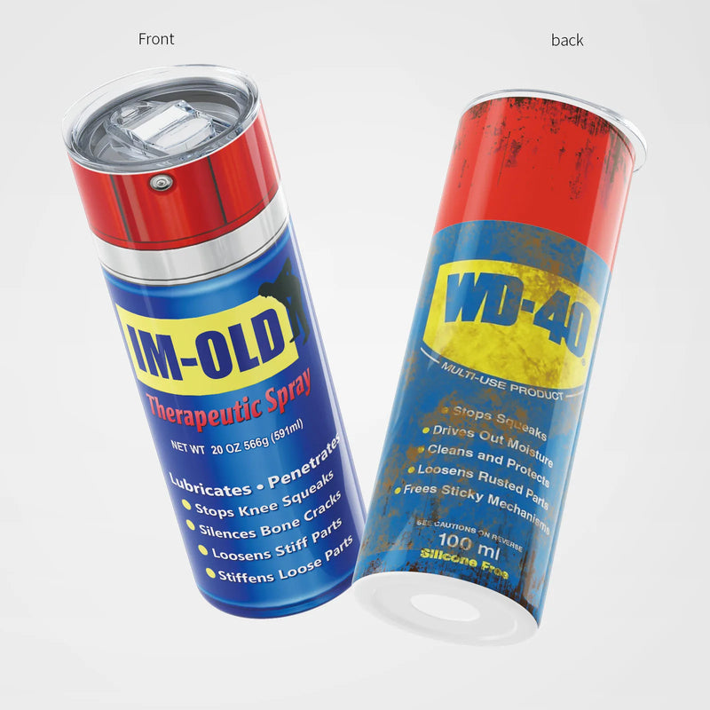 Spray Can Insulated Tumbler with Lid and Straw