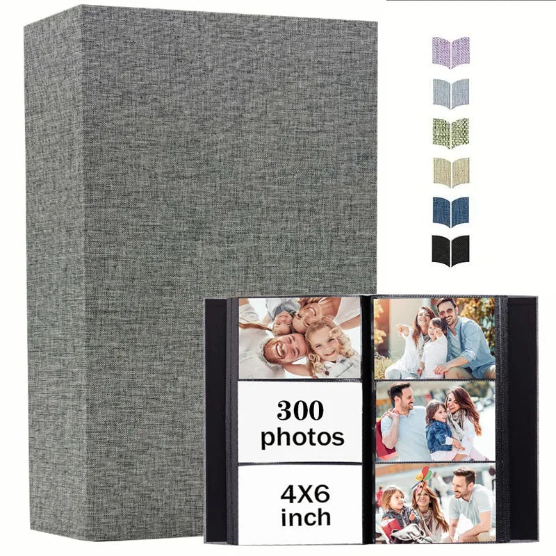 Linen Photo Album with 4x6 Sleeves