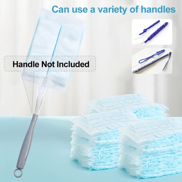 Disposable Microfiber Duster Refills (Handle Not Included) for Furniture and Blinds