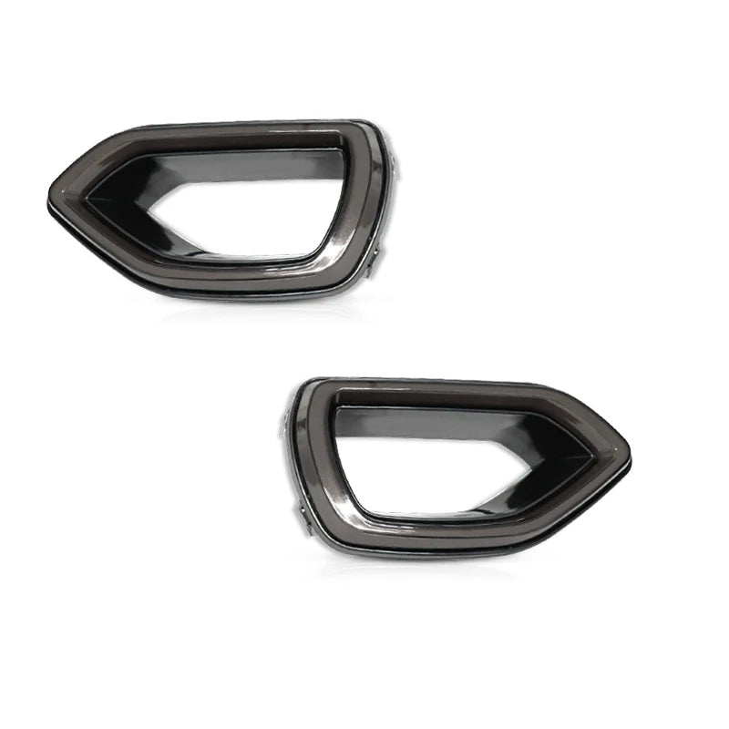 A pair of black switchback LED grille lights for a Dodge Charger SRT/Scat Pack vehicle.