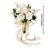 Champagne Ivory Artificial Rose Wedding Bouquet