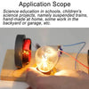 A hand holds a glowing ceramic ring magnet with a center hole, demonstrating an industrial grade ferrite for science and DIY 