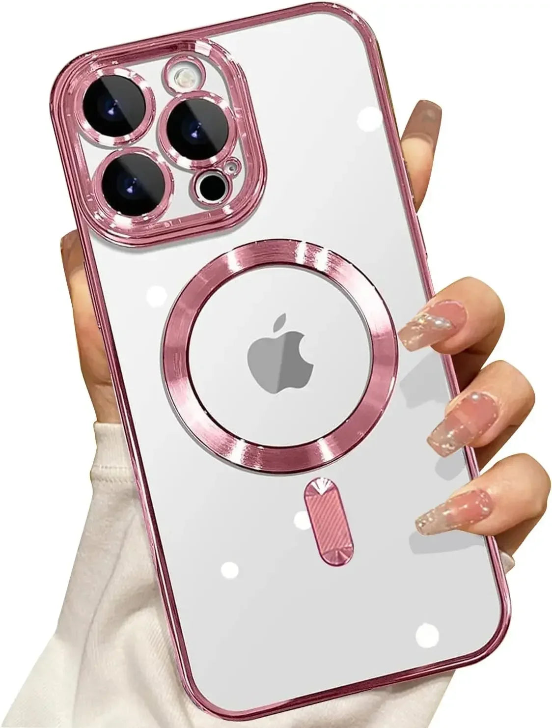 Clear Magnetic iPhone Case with Camera Lens Protector