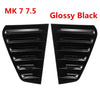 Glossy black side rear window louver shutter covers for VW Golf MK6/7/7.5/8