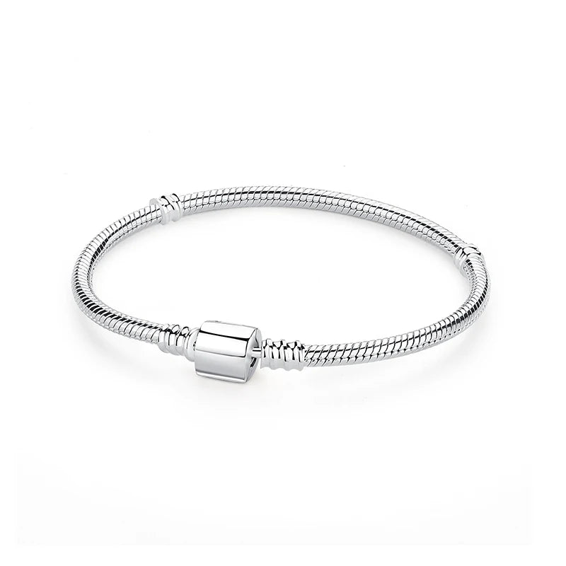 925 Sterling Silver Heart Charm Bracelet