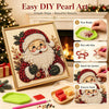 DIY-Perl-Kit mit Anleitung zum Gestalten eines Weihnachtsgemäldes aus Perlen und Wachs