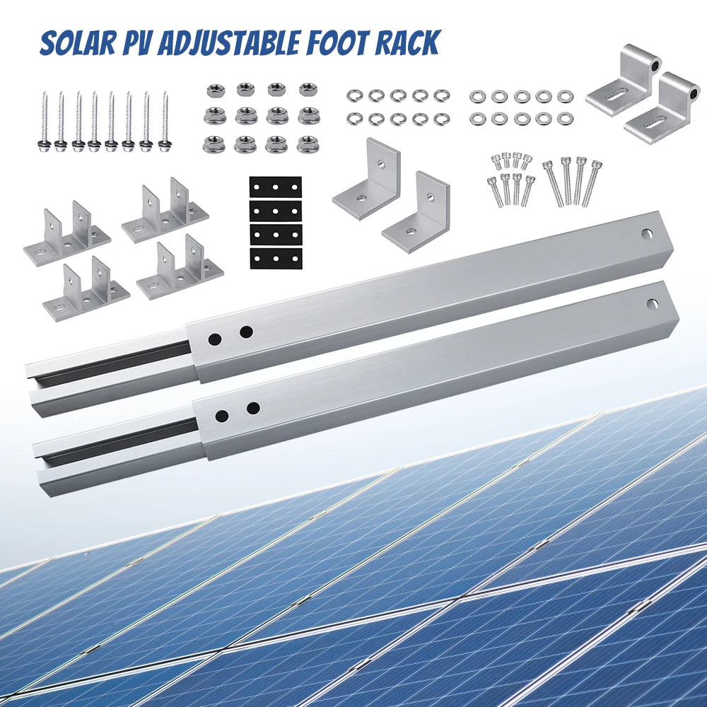 Adjustable Aluminum Solar Panel Mounting Bracket Kit