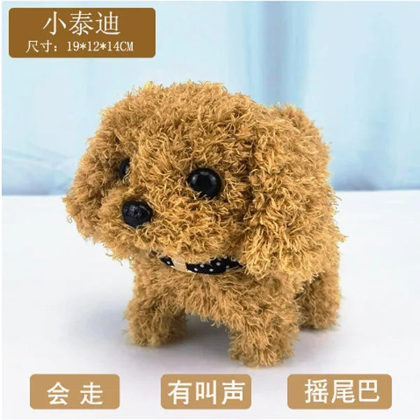 Interactive Walking Plush Dog Toy with Sound for Pets