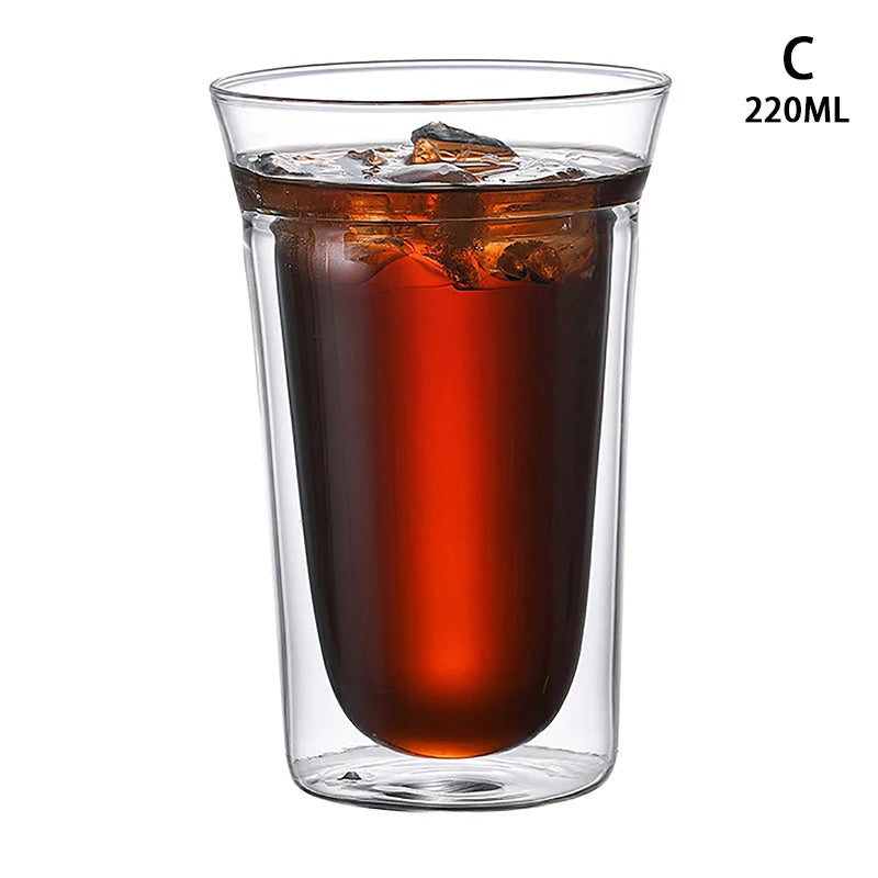 Doppelwandige Borosilikatglas-Tasse