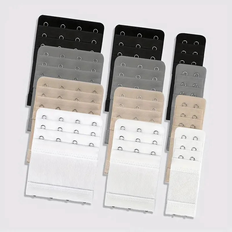 Adjustable Bra Extenders with Flexible 2, 3, or 4 Hook Options