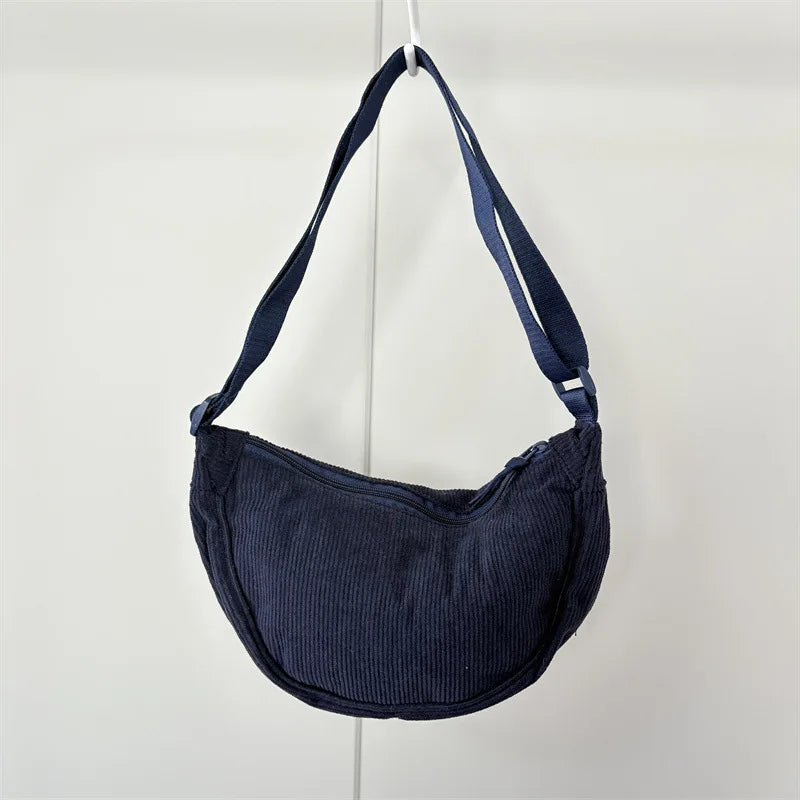 Women's Corduroy Hobo Shoulder Bag