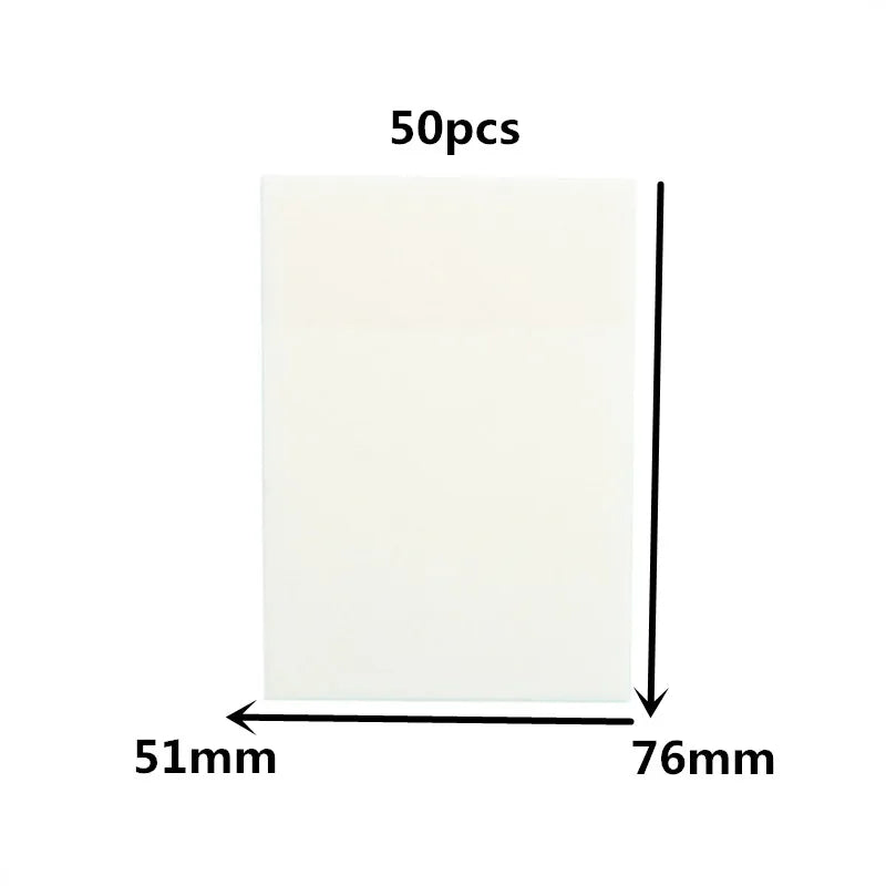 Clear Self-Adhesive Sticky Notes Pack of 50