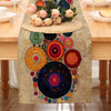 Polka Dot Round Table Runner - Bohemian Style Decor for Indoor and Outdoor Use