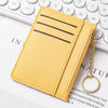 Slim Zippered Card Wallet for Women - Compact Multi-Slot Purse